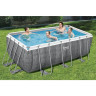 Каркасный бассейн BESTWAY POWER STEEL 412х201х122см, 8124л + фильтр-насос 2006 л/ч, лестница 56722 BW